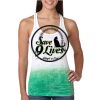  Next Level Ombre Burnout Racerback Tank Thumbnail