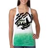  Next Level Ombre Burnout Racerback Tank Thumbnail