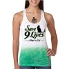  Next Level Ombre Burnout Racerback Tank Thumbnail