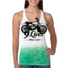  Next Level Ombre Burnout Racerback Tank Thumbnail