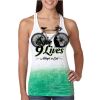  Next Level Ombre Burnout Racerback Tank Thumbnail