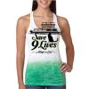  Next Level Ombre Burnout Racerback Tank Thumbnail