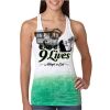  Next Level Ombre Burnout Racerback Tank Thumbnail
