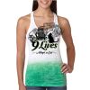  Next Level Ombre Burnout Racerback Tank Thumbnail