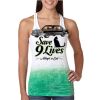 Next Level Ombre Burnout Racerback Tank Thumbnail