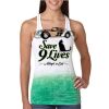  Next Level Ombre Burnout Racerback Tank Thumbnail