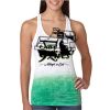  Next Level Ombre Burnout Racerback Tank Thumbnail