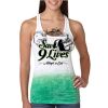  Next Level Ombre Burnout Racerback Tank Thumbnail