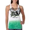  Next Level Ombre Burnout Racerback Tank Thumbnail