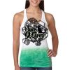  Next Level Ombre Burnout Racerback Tank Thumbnail