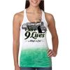  Next Level Ombre Burnout Racerback Tank Thumbnail