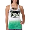  Next Level Ombre Burnout Racerback Tank Thumbnail