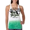  Next Level Ombre Burnout Racerback Tank Thumbnail
