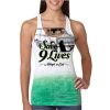  Next Level Ombre Burnout Racerback Tank Thumbnail