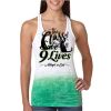  Next Level Ombre Burnout Racerback Tank Thumbnail