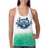 Next Level Ombre Burnout Racerback Tank Thumbnail