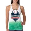  Next Level Ombre Burnout Racerback Tank Thumbnail