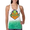  Next Level Ombre Burnout Racerback Tank Thumbnail
