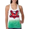  Next Level Ombre Burnout Racerback Tank Thumbnail