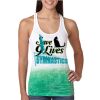  Next Level Ombre Burnout Racerback Tank Thumbnail