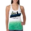  Next Level Ombre Burnout Racerback Tank Thumbnail