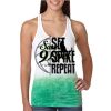  Next Level Ombre Burnout Racerback Tank Thumbnail
