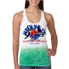  Next Level Ombre Burnout Racerback Tank Thumbnail