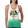  Next Level Ombre Burnout Racerback Tank Thumbnail