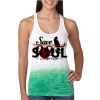  Next Level Ombre Burnout Racerback Tank Thumbnail