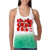  Next Level Ombre Burnout Racerback Tank Thumbnail