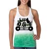  Next Level Ombre Burnout Racerback Tank Thumbnail