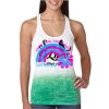  Next Level Ombre Burnout Racerback Tank Thumbnail